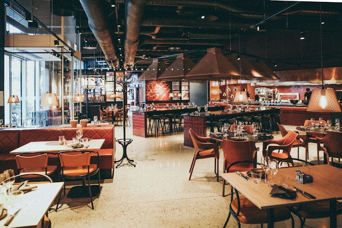 Cuisine ouverte, feu