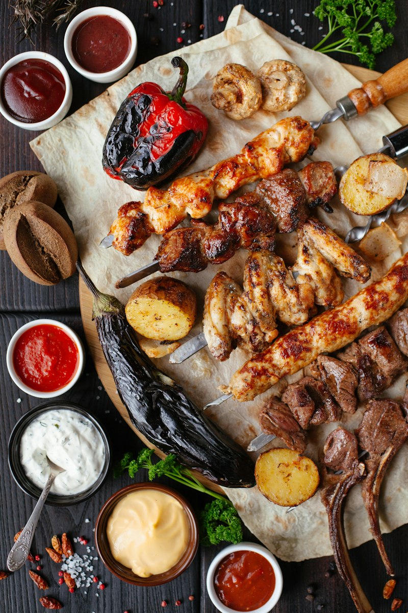 Poulpe grillé, sauce romesco